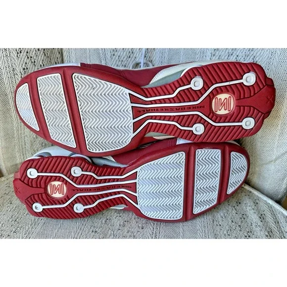 2009 Nike Shox Vision TB White/Varsity Red/Metallic Silver 367190-112‎ Men's 12